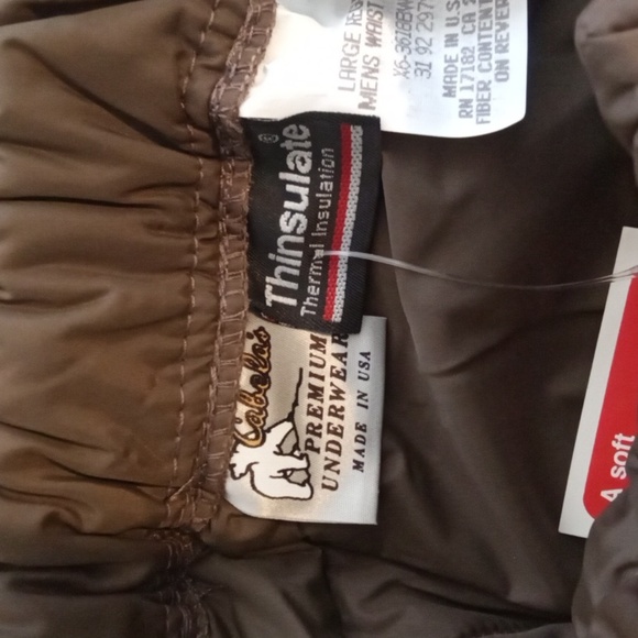Cabela's Thinsulate Thermal Insulation Vintage 3M Nylon Mens Large - Picture 5 of 11